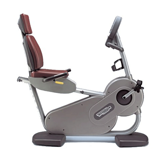Technogym Recline 700SP Service Maintenance Manual