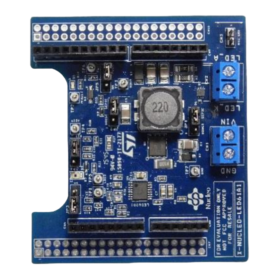 ST X-NUCLEO-LED61A1 Quick Start Manual