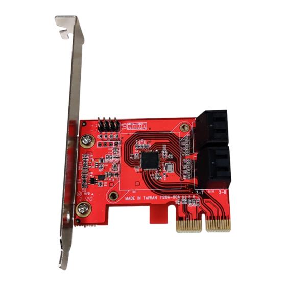 StarTech.com 4P6G-PCIE-SATA-CARD Quick Start Manual