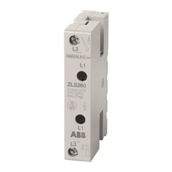 ABB SmissLine TP ZLS 260 Mounting Instruction