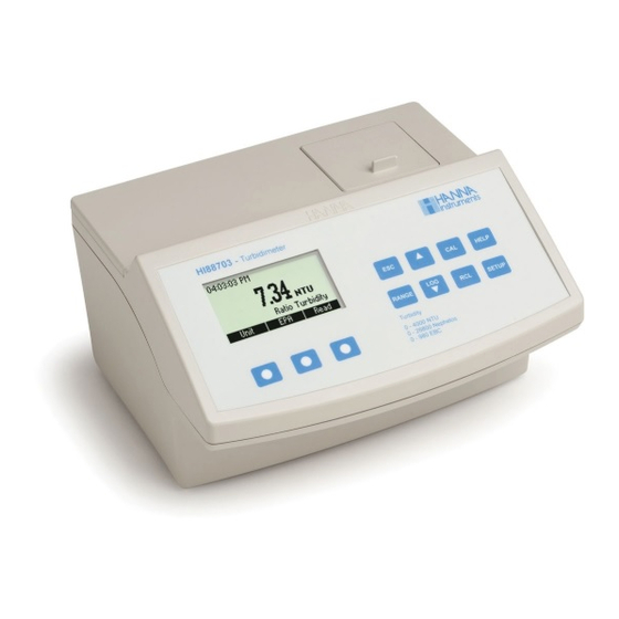 Hanna Instruments HI 88703 Instruction Manual