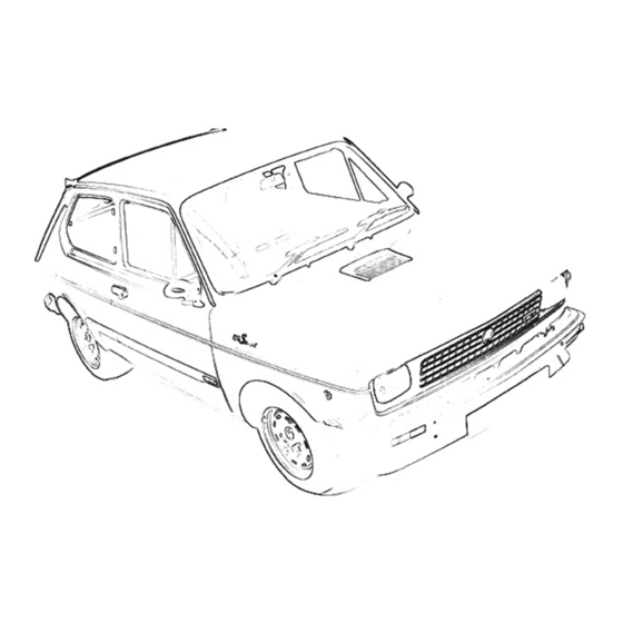 Fiat 127 Service Manual