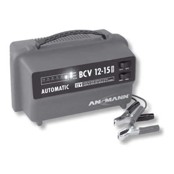ANSMANN BCV 12-15 Instruction Manual