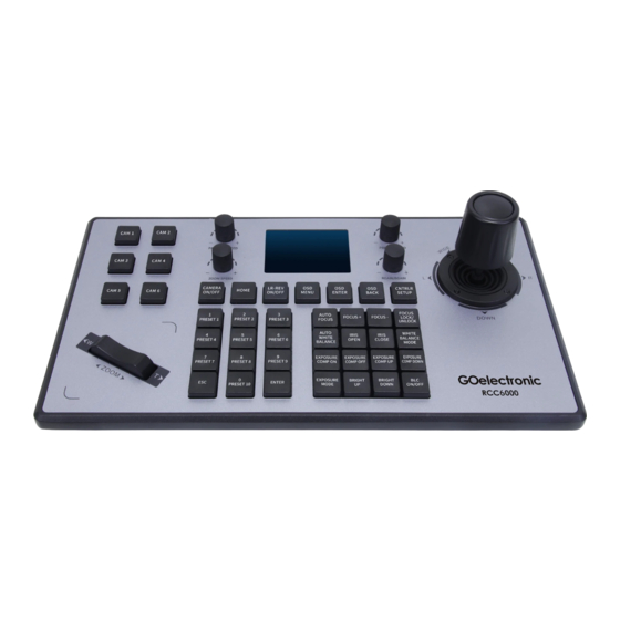 Go Electronic RCC6000 User Manual