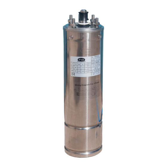 PYD Electrobombas MOTOR 4 Series Instruction Manual And Maintenance