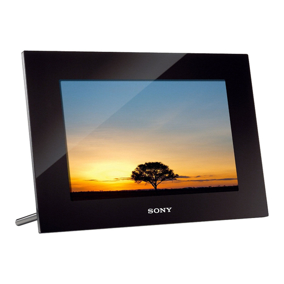 Sony S-Frame DPF-VR100 Manuals
