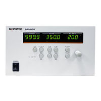 GW Instek ASR-002 User Manual