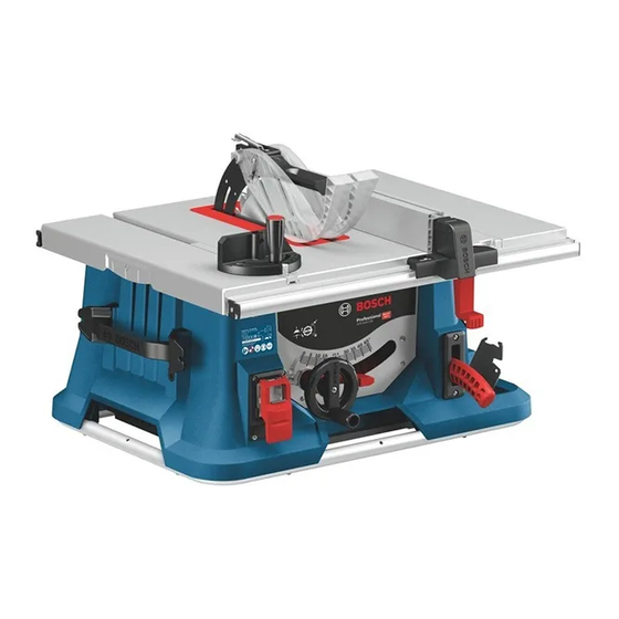Bosch Professional GTS 18V-216 Original Instructions Manual