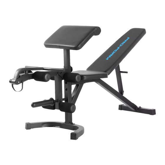 ICON Health & Fitness PRO-FORM SPORT OLYMPIC BENCH XT User Manual