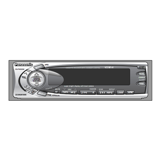 PANASONIC CQ-FX323W Manuals