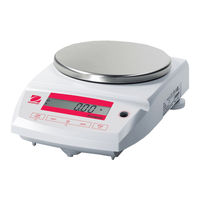OHAUS Pioneer PA512 Instruction Manual