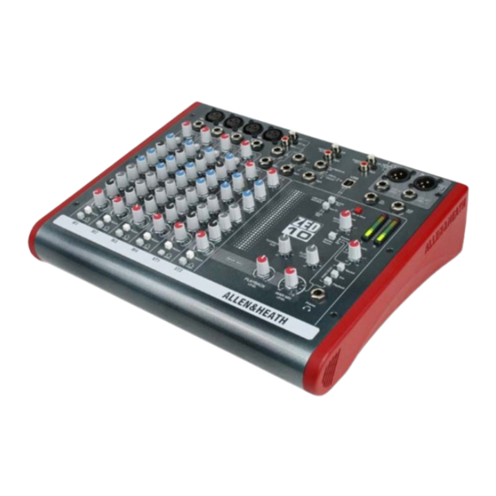 ALLEN & HEATH ZED-10 User Manual