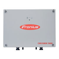 Fronius Checkbox 500V Installation Instructions Manual