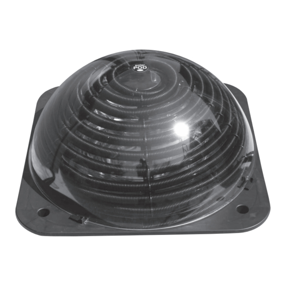 Plastica SOLAR POD PLUS Owner's Manual