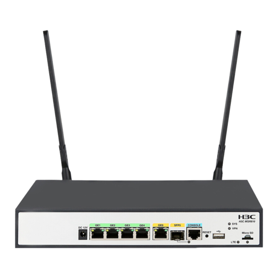 H3C MSR810 Series Installation Manual