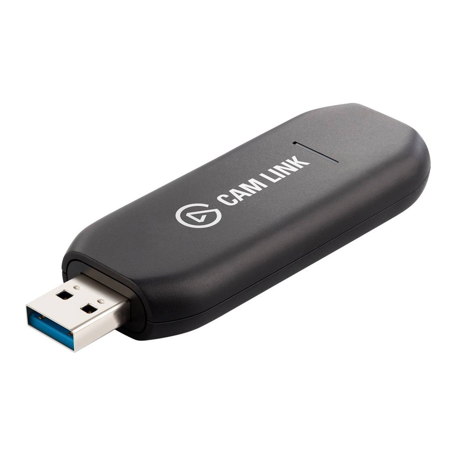 Elgato CAM LINK 4K - Camera Manual