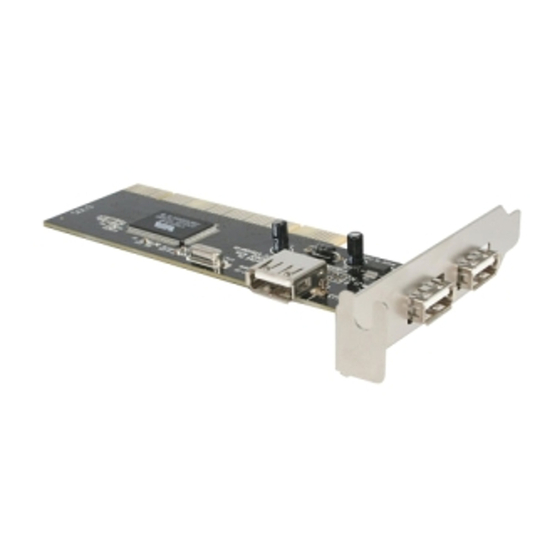 StarTech.com PCI220USB Instruction Manual