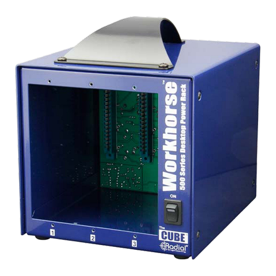 Radial Engineering Workhorse Cube 500 Series User Manual