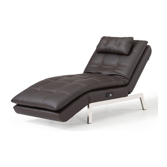 Relax-A-Lounger ARES CHAISE Assembly Instructions Manual