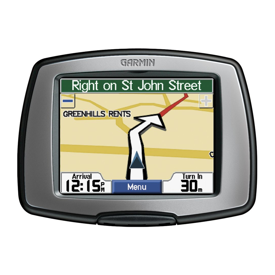 Garmin StreetPilot c340 Quick Reference Manual