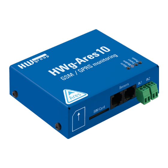 HW Group HWg-Ares 10 User Manual