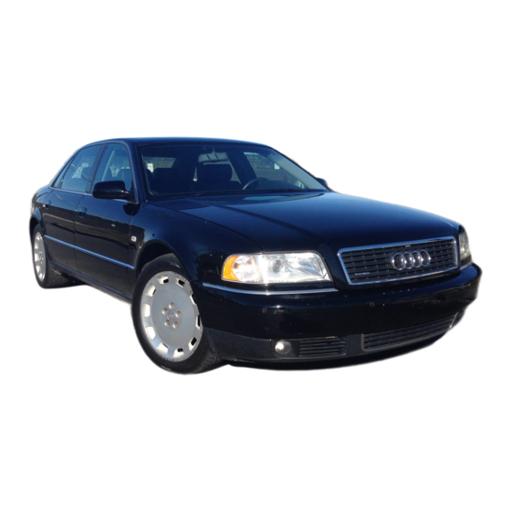 Audi A8 Quick Reference Manual