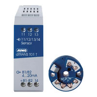 Jumo dTRANS T01 HART Operating Instructions Manual