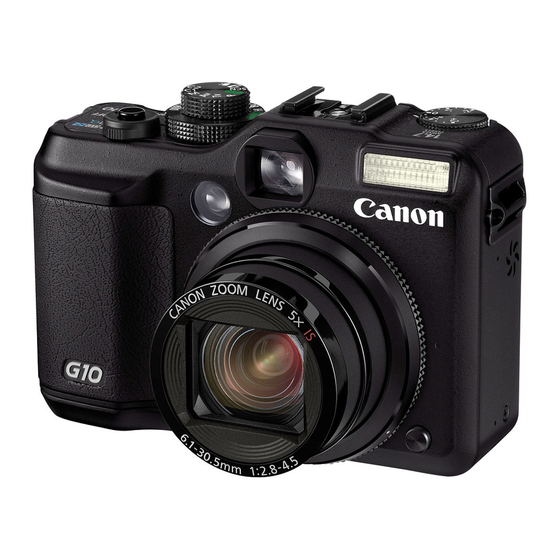 Canon POWERSHOT G10 User Manual