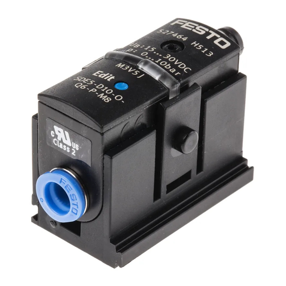 Festo SDE5 series Operating Instructions