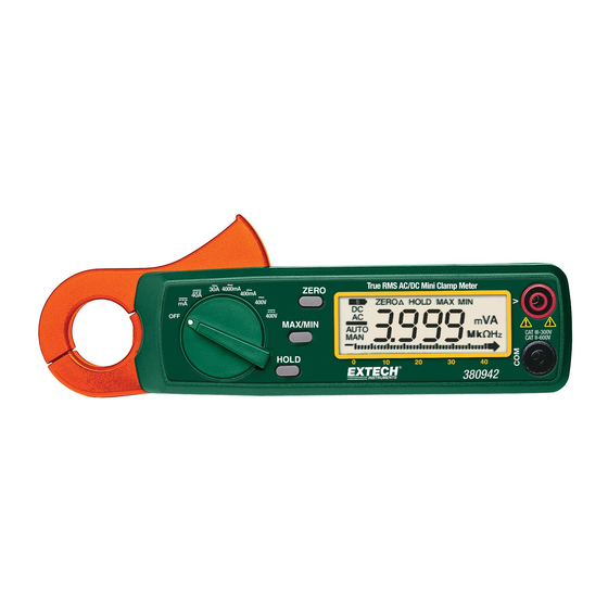 Extech Instruments 380942 User Manual