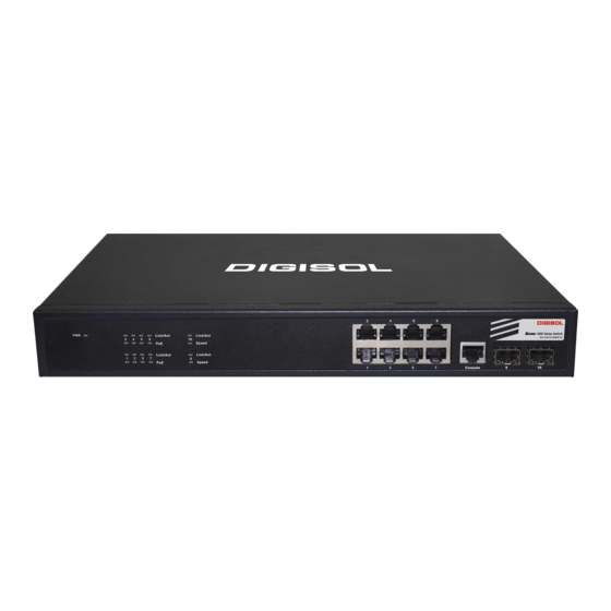 Digisol DG-GS1510HPEV2 Hardware Installation Manual