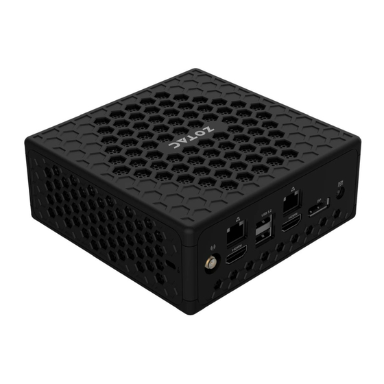 Zotac ZBOX C NANO Series Quick Start Manual