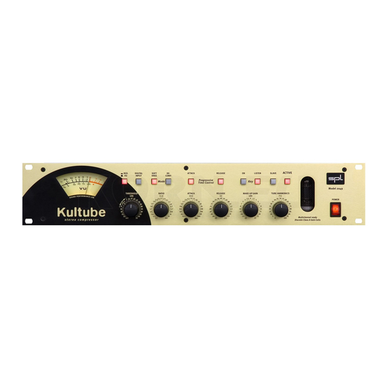 SPL Kultube 2049 Manual