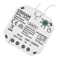 Osram DALI PCU Operating Instructions Manual