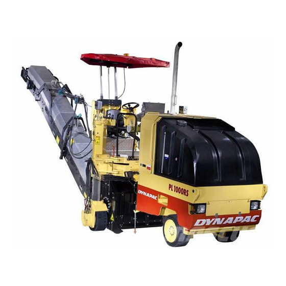 Dynapac PL 1000 RS Operation & Maintenance Manual