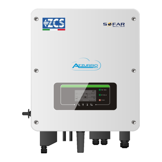 ZCS Azzurro HYD 3000 ES Quick Installation Manual