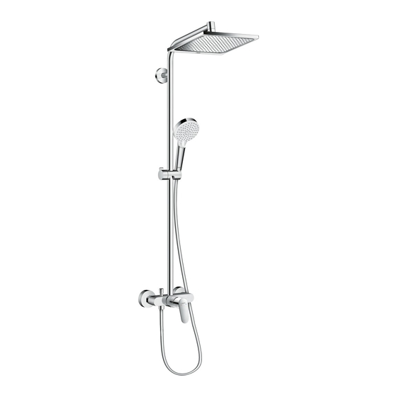 Hans Grohe Crometta S 240 1jet Showerpipe 26507009 Instructions For Use/Assembly Instructions