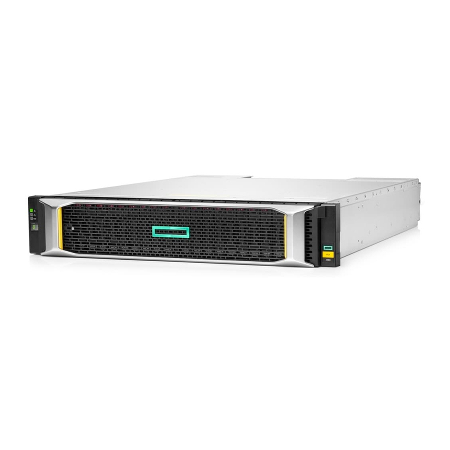 Hewlett Packard Enterprise HPE MSA 1060 Manuals