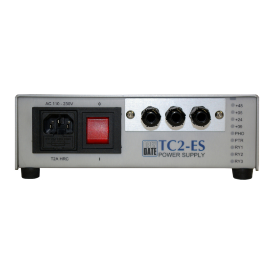 Open Date Equipment TC2-ES Power Supply Manuals