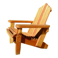 Forever Redwood REDWOOD ADIRONDACK CHAIR Assembly Instructions Manual