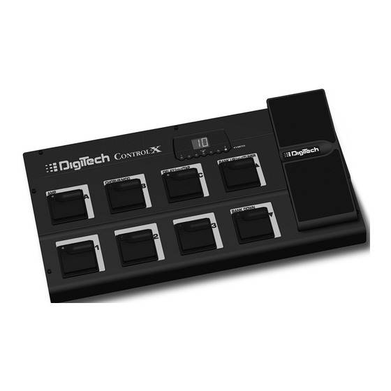 User Manuals: DIGITECH CONTROL X Remote Foot Controller