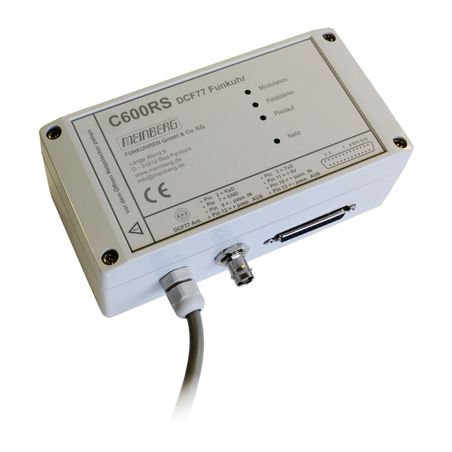 Meinberg DCF77 PCI511 Operating Instructions Manual