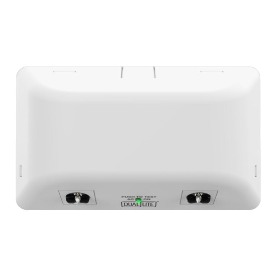 Hubbell Dual-Lite EV4D-02WAL Series Installation, Operation And Service Instructions