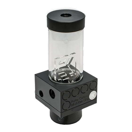 ekwb EK-XRES D5 Series Installation And Mounting Manual
