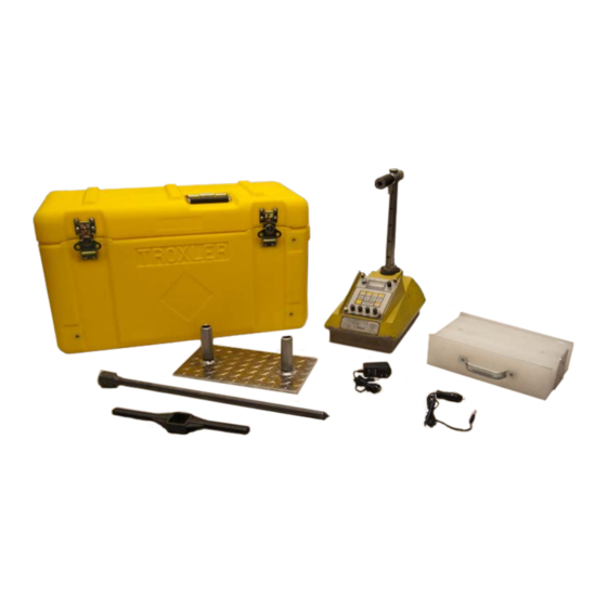 Troxler 3400-B Series Manual Of Operation And Instruction