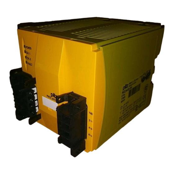 Pilz PNOZ po3.3p Operating Instructions Manual