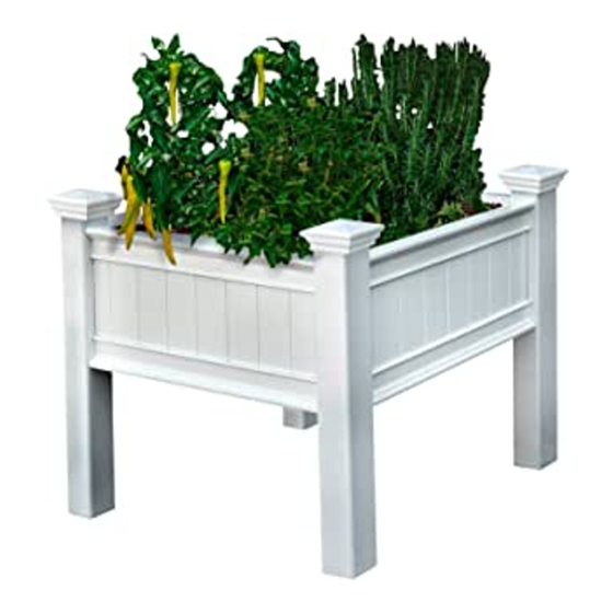 New England Arbors Mayfair Raised Planter Box Assembly Instructions