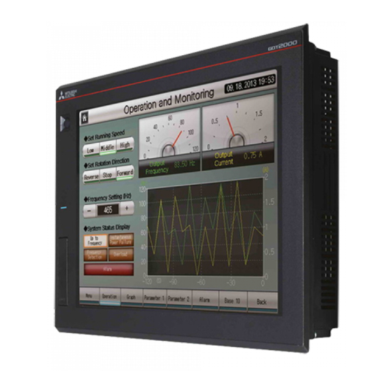Mitsubishi Electric GT2308-VTBA Manuals