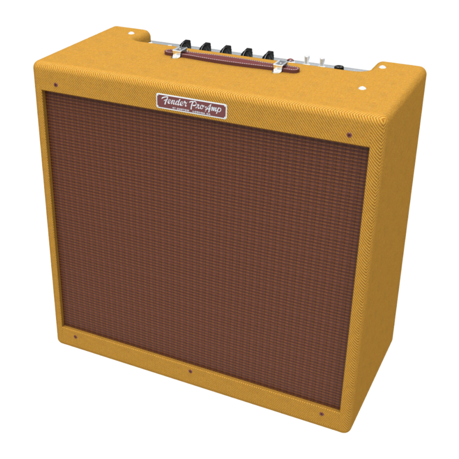 Fender '57 Custom Pro-Amp - Amplifier Manual