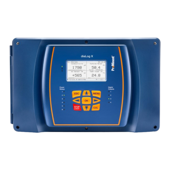 ProMinent DULCOMETER diaLog X Installation And Configuration Manual